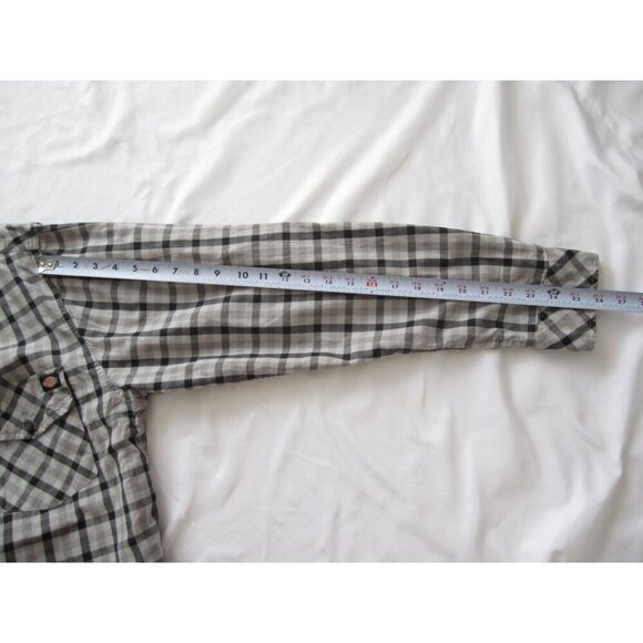 Men Dickies Plaid Button 100% Cotton Long Sleeve Shirt Sz 2XL (MT545) - Picture 6 of 7